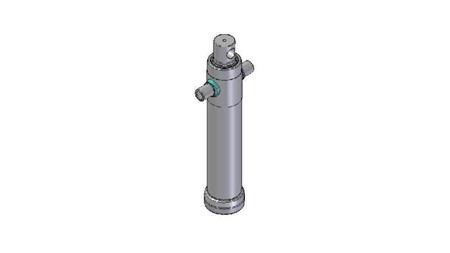 3025F -TELESCOPISK CYLINDER STANDARD/HÅL 2 STEG RESA 895 DIAMETER 95