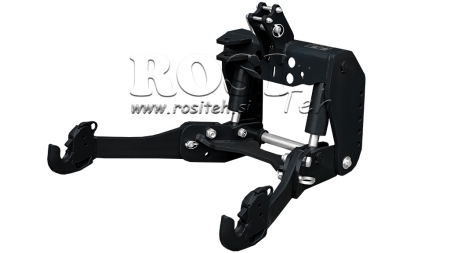 UNIVERSAL KIT FRONT HYDRAULICS 2KAT FOR TRACTOR 1500KG BLACK (RAL 9005)
