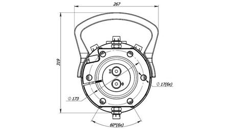 HYDRAULISK ROTATOR 16000/8000 KG MED FLÄNS
