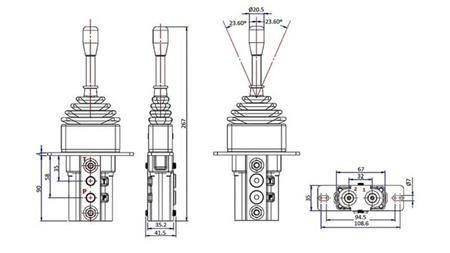 HYDRAULISK JOYSTICK UTEN LÅS