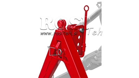 FRONT TRIANGLE FOR FRONT TRACTOR HYDRAULICS CAT.1 2 - 760 mm - 1400 kg