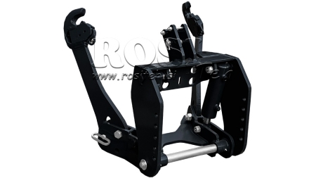 UNIVERSAL KIT FRONT HYDRAULICS 2KAT FOR TRACTOR 1500KG BLACK (RAL 9005)