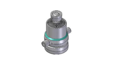 6017S -TELESCOPISK SYLINDER STANDARD/KULE 6 TRINN SLAG 985 DIAMETER 170