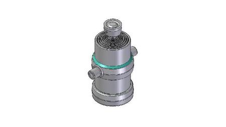 8005S -TELESCOPISK CYLINDER STANDARD/BOLL 8 STEG RESA 2060 DIAMETER 190