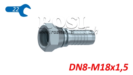 HYDRAULIC FITTING BSP FEMALE DN8-M18X1,5