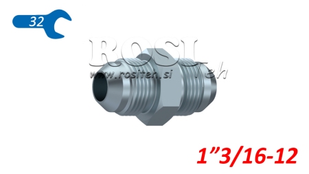 HYDRAULIC DOUBLE SCREW JACK JIC74° 1”3/16-12 1”3/16-12