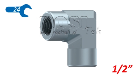HYDRAULIC ELBOW 90° SHORT FEMALE-FEMALE 1/2