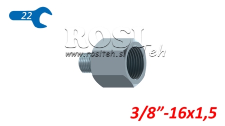 HIDRAVLIČNI ADAPTER MOŠKI-ŽENSKI 3/8-16x1,5