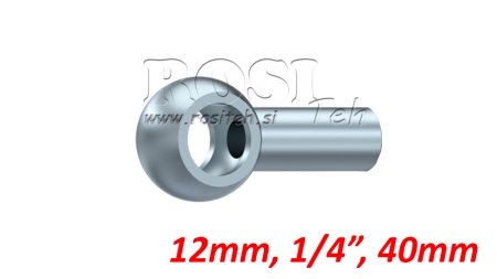 METAL HOSE BANJO 1/4