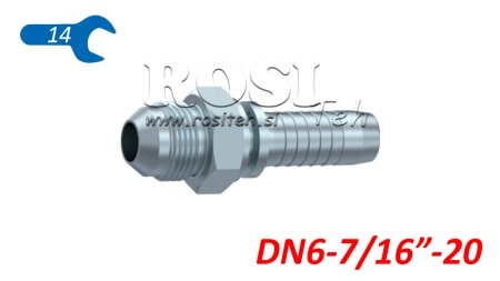 HYDRAULIC FITTING AGJ JIC74° MALE DN6-7/16”-20