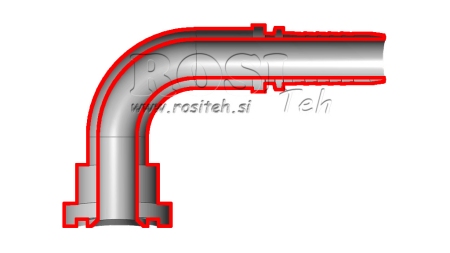 HYDRAULICZNE ŁĄCZE KOMATSU KĄTOWE 90° DN16MM-Z GWINTEM 5/8