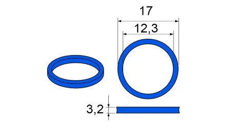 SEAL FOR MULTI-FASTER COUPLING 3/8 MOBILE PART