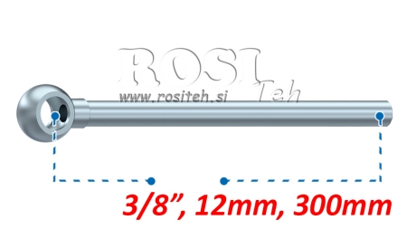 BANJOKOBLING MED RØR 3/8 300mm