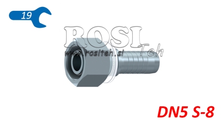 POŁĄCZENIE HYDRAULICZNE DKOS 8 Z ŻEŃSKIM DN5-M16X1,5