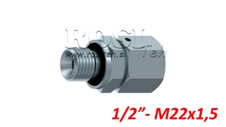 HYDRAULIC DOUBLE SCREW JACK WITH SCREW-IN FITTING AOVR ED BSP1/2