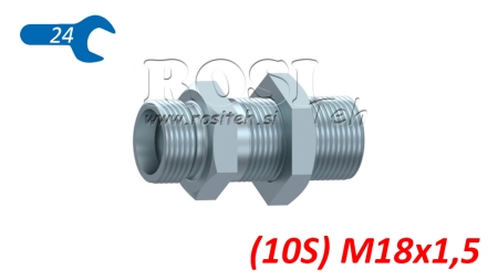 HIDRAULINIS PERĖJIMO DVIGUBA JUNGTIS (10S) M18X1,5