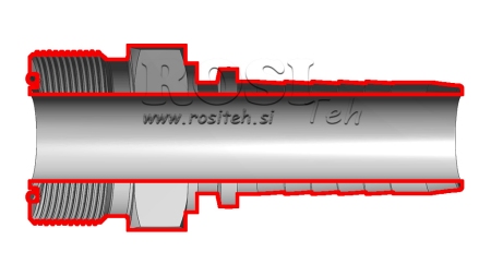 HYDRAULIC FITTING AGORFS MALE DN38-2 -12