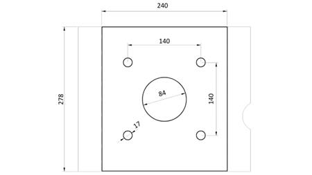 HVATAČ KAMENJA BSG 400 TG 1000 kg - 1100 mm