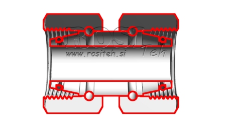HYDRAULIC DOUBLE SWIVEL NUT CONNECTOR (10L) M16X1,5