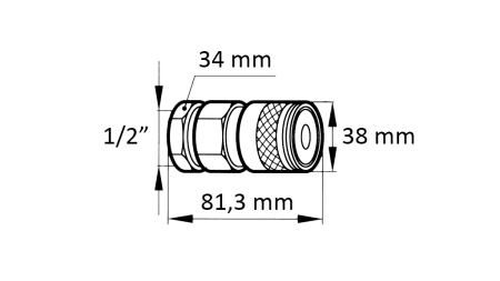 INNESTO RAPIDO ESCAVATORE FFH FEMMINA 1/2