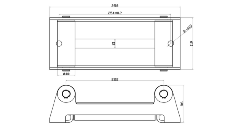 12 V SÄHKÖVINSSI RS-12000 - 5440 kg - SYNTEETTINEN KÖYSI - ECO
