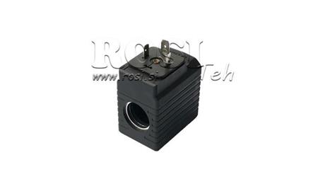 ELEKTROMAGNETISK SPOL 12V DC - YE45 - fi 19.2mm-50mm 30W IP65