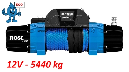 12 V SÄHKÖVINSSI RS-12000 - 5440 kg - SYNTEETTINEN KÖYSI - ECO