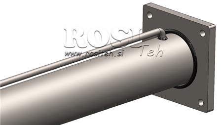 HYDRAULIC CYLINDER FOR WOOD SPLITTER WITH MOUNTING PLATE 100/60-1050 - UPPER CONNECTION