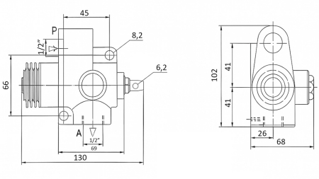 END TIPPER VALVE TFC-TS-1/2