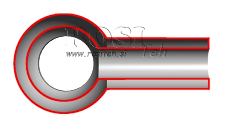 METAL HOSE BANJO 1/4
