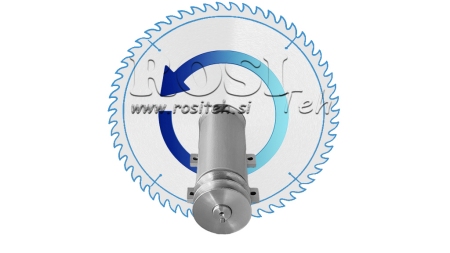 CAST IRON CIRCULAR SAW SHAFT 300MM (LEFT THREAD)
