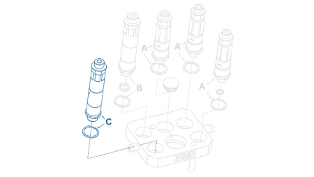 MALE QUICK COUPLING FOR MULTI-FASTER 9/16 3PLK,3PLV C MOBILE PART