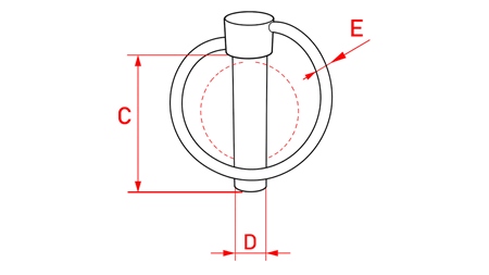 SAFETY ROUND CLIP 8 MM (8 PCS)