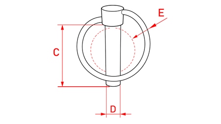 SAFETY ROUND CLIP 10 MM (6 PCS)