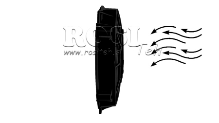 AXIAL VIFTE 190MM TRYKKER 12V