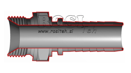 HYDRAULIC FITTING BSP MALE DN8-M18X1,5