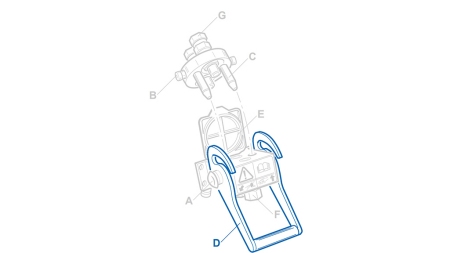 LEVER FOR MULTI-FASTER 2WAY 3/8 FIXED PART