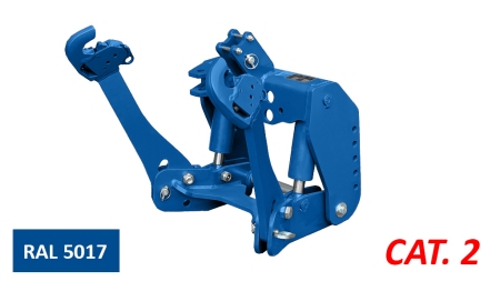 UNIVERSAL KIT FRONT HYDRAULICS 2KAT FOR TRACTOR 1500KG - BLUE (RAL 5017)