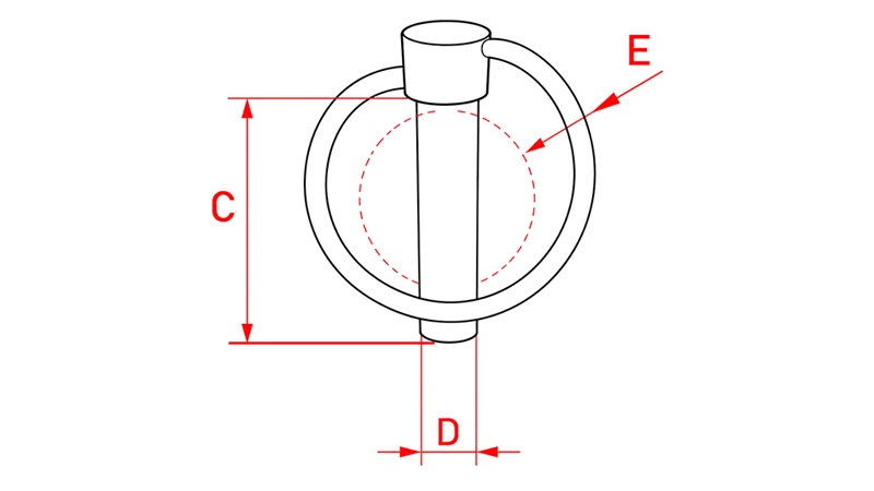SAFETY ROUND CLIP 10 MM (6 PCS)