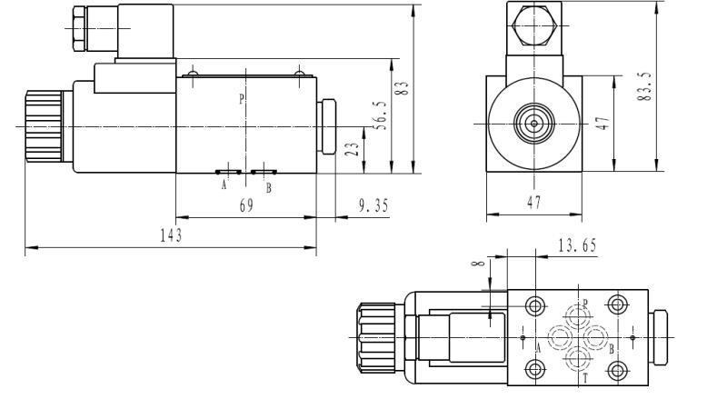 CETOP 3_1 COIL DIMENSIONS 6A