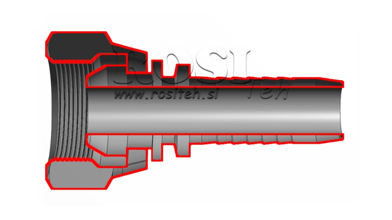 HYDRAULIC FITTING BSP FEMALE DN38-2