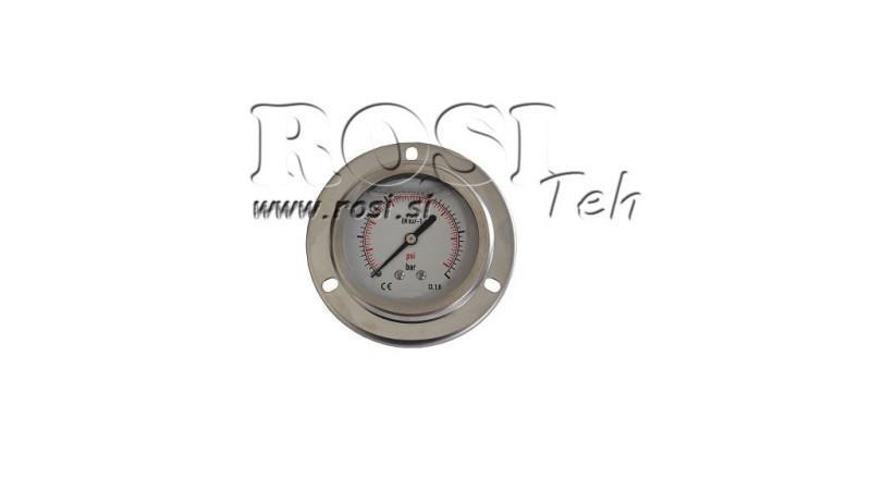 MANOMETER DN63 BAK 0 - 160 BAR - 1/4