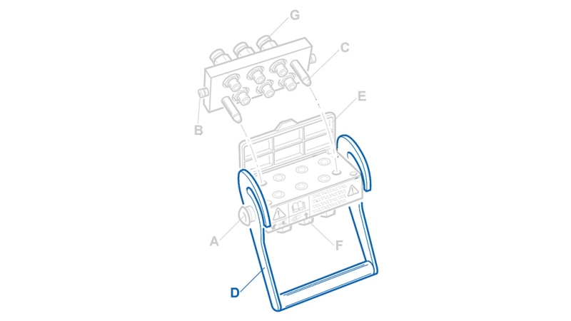 LEVER FOR MULTI-FASTER 4,6WAY FIXED PART