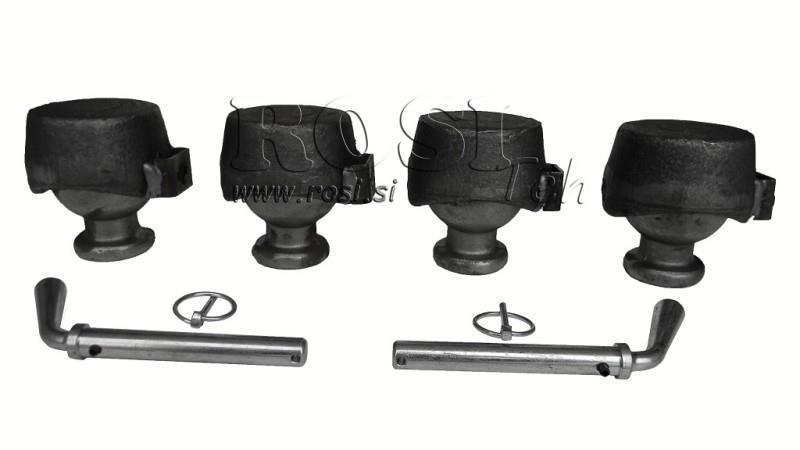 SET OF HOLDERS FOR DUMP TRUCK BOX FI78