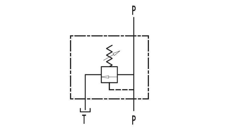 HYDRAULIC PRESSURE REGULATOR VMP 3/8 - diagram