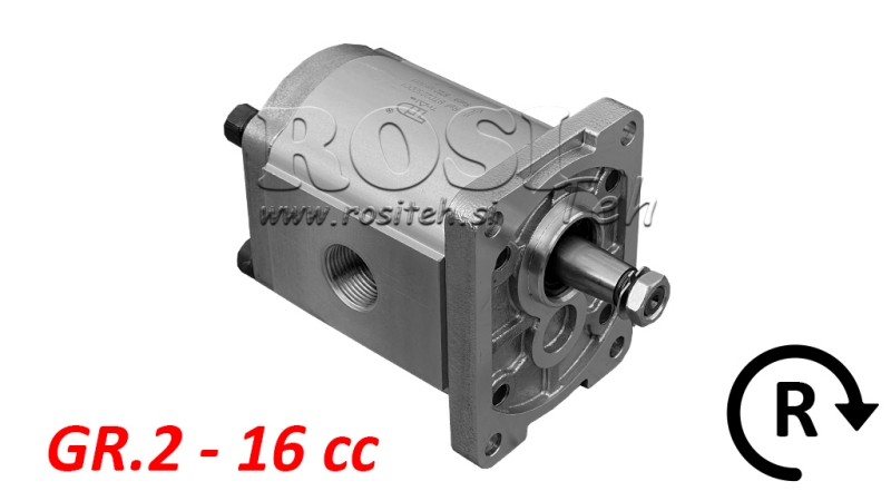 HYDRAULISK PUMPE GR.2 16 CC HØYRE - GJENGA