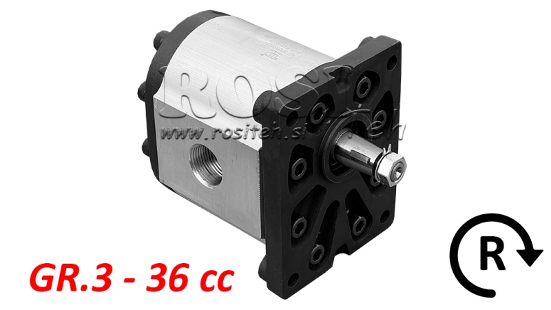 HYDRAULIC PUMP GR.3 36 CC RIGHT - THREAD