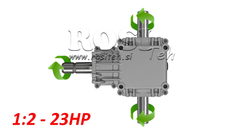 KOTNI REDUKTOR PTO-R22T 1:2 (23HP-17kW)