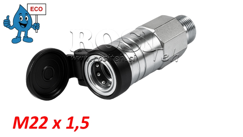 QUICK COUPLING TRACTOR FEMALE 3CFPV PUSH - PULL M22X1.5 - ECO