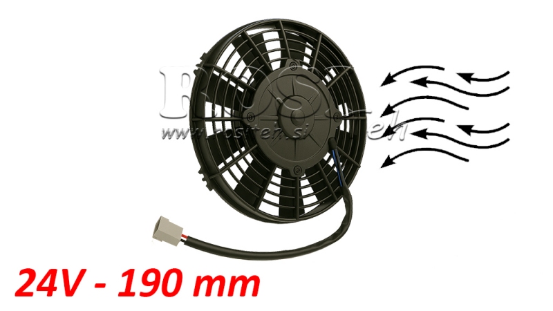 VENTILATOR AKSIALNI 190mm POTISNI 24V